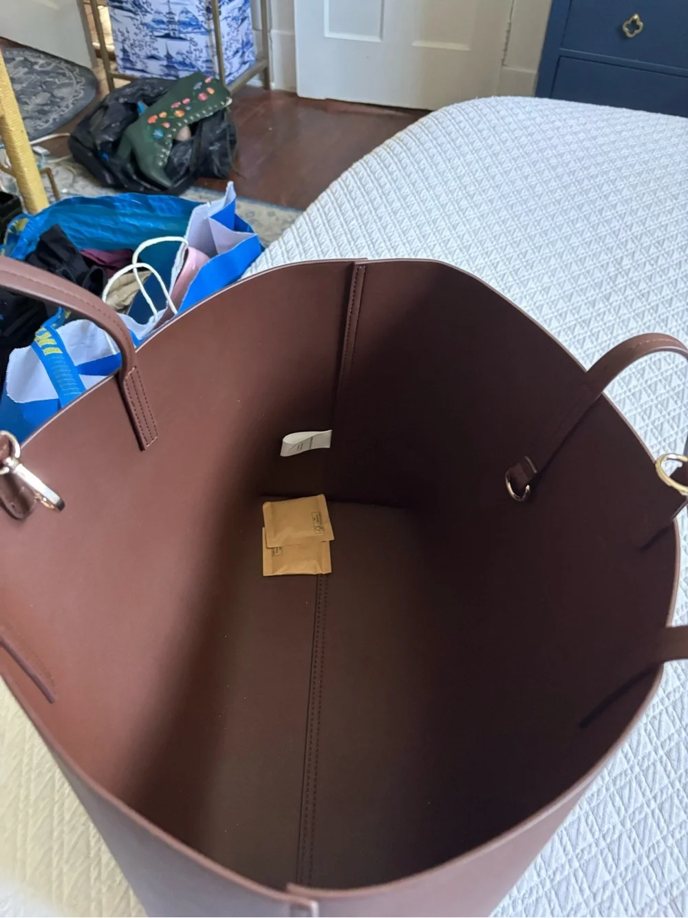 Mark & Graham Brown Fillmore Leather Tote
